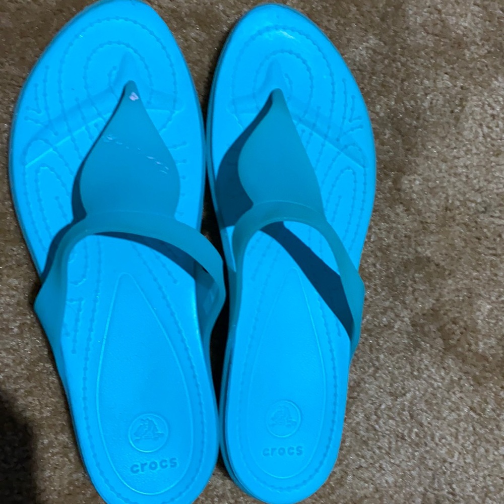 Teal Crocs Sandals - Flip Flops